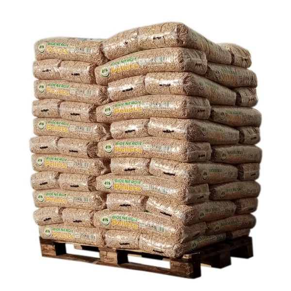 Palette granulés de bois Bio Énergie 66 sacs 15kg Maison Ardente