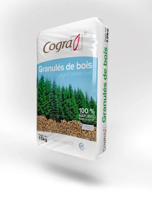 Palette granulés de bois COGRA 70 sacs 15kg Maison Ardente