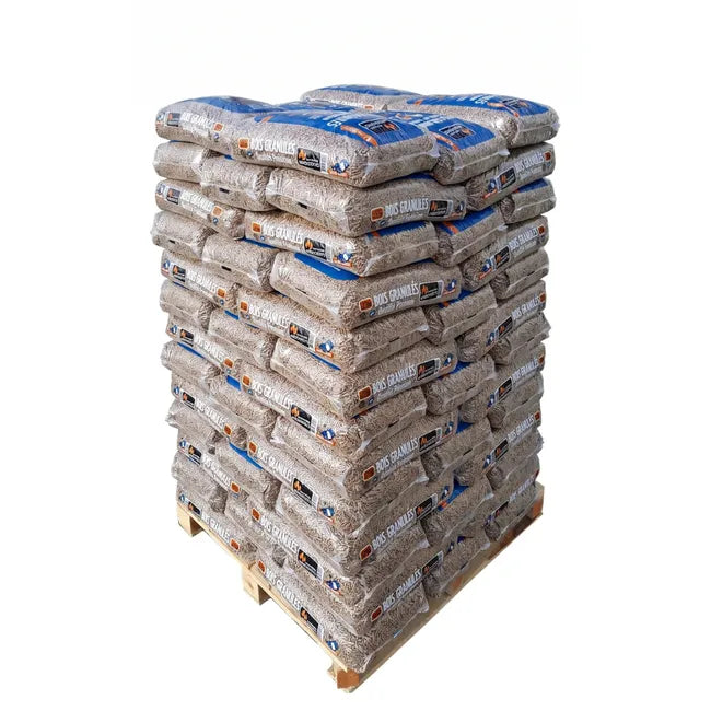 Palette granulés de bois WOODSTOCK 66 sacs 15kg Maison Ardente