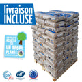 Palette granulés de bois Woodstock 66 sacs 15kg Maison Ardente