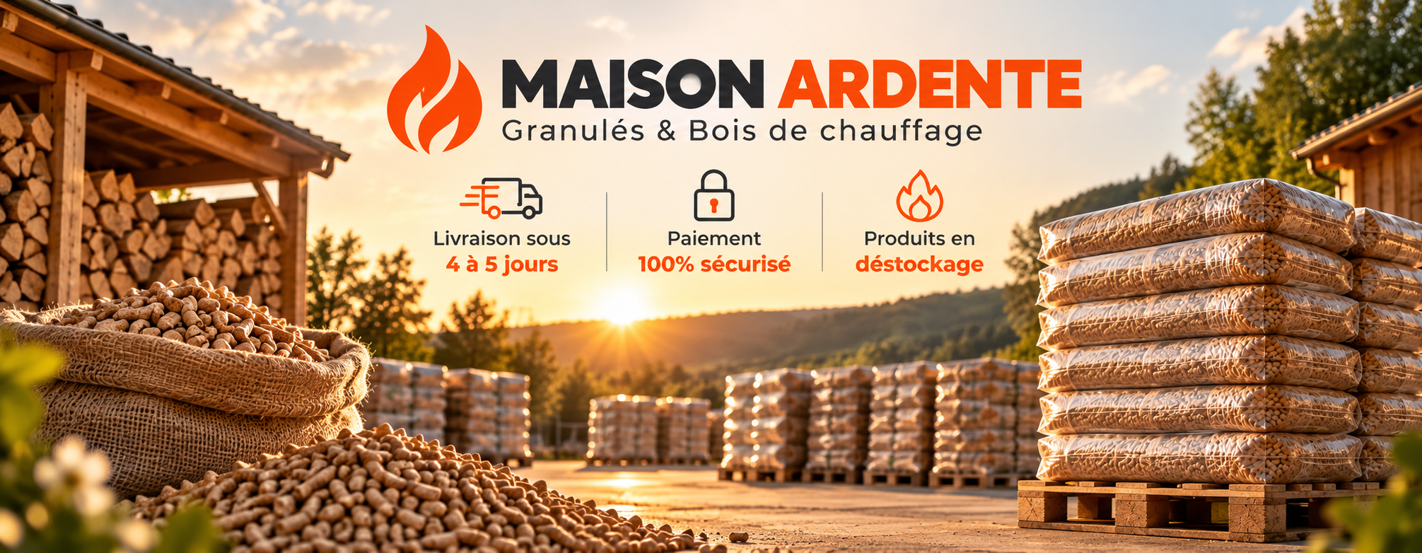 Maison Ardente - Granulés de bois certifiés livrés partout en France